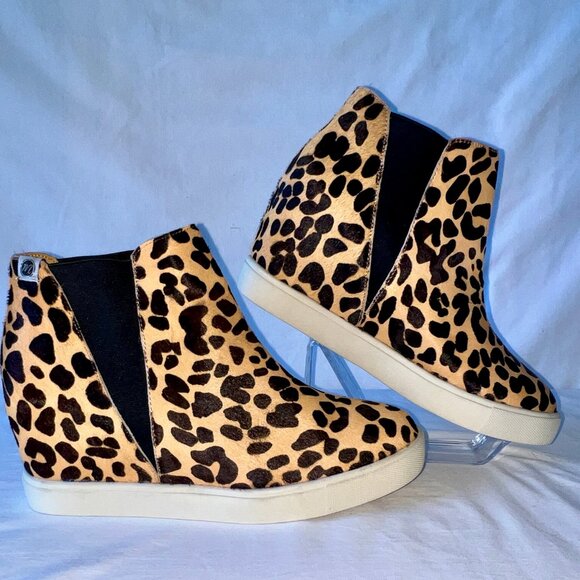 Coconuts by Matisse, "Lure", Tan and Black, Cheetah, Leather & Fur, Sz. 10, EUC - Picture 6 of 11